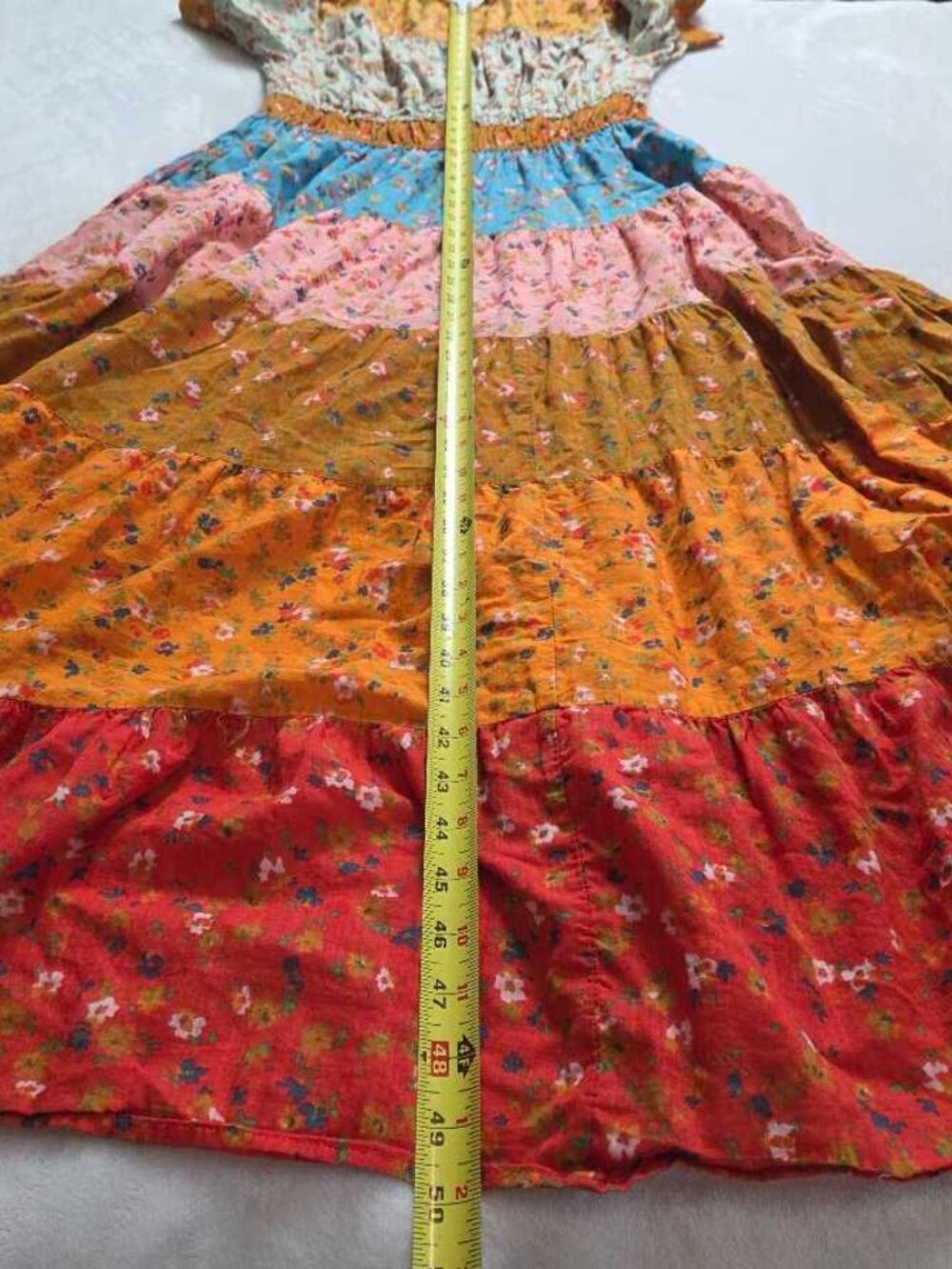 S By Anthropologie Tiered & True floral maxi prairie dress #4 - Picture 11 of 11